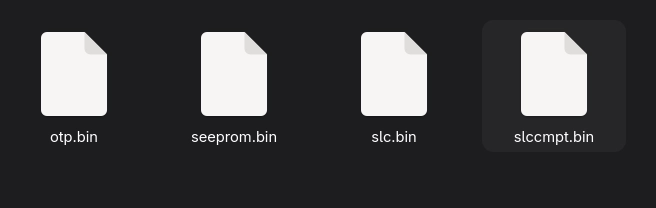 opt.bin seeprom.bin slc.bin slccmpt.bin