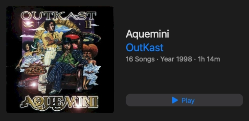 Aquemini by OutKast
