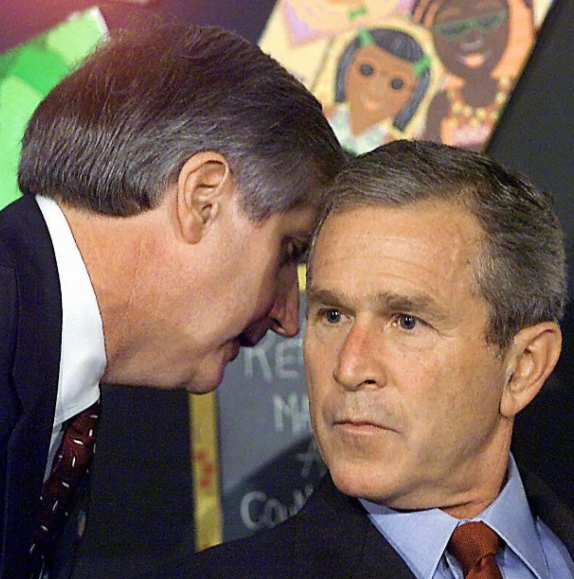 george bush being told about 9/11
