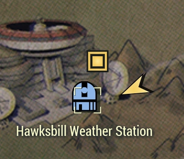 fallout 76 map that says hawksbill weather station