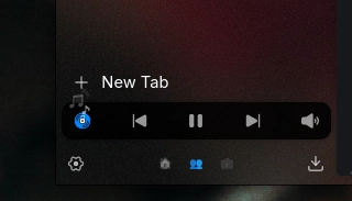 navidrome tab media player on zen 
