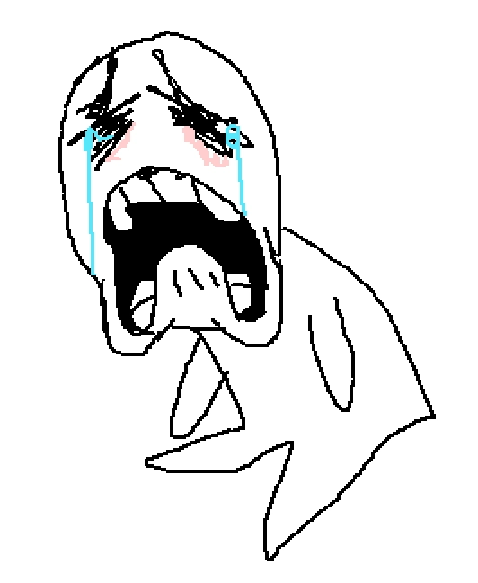 mspaint guy crying and screaming