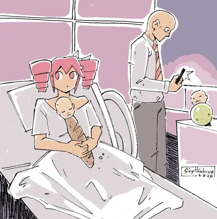 teto in a hospital bed holding sonloaf with dan hentschel photography sonmelon on the table next to her