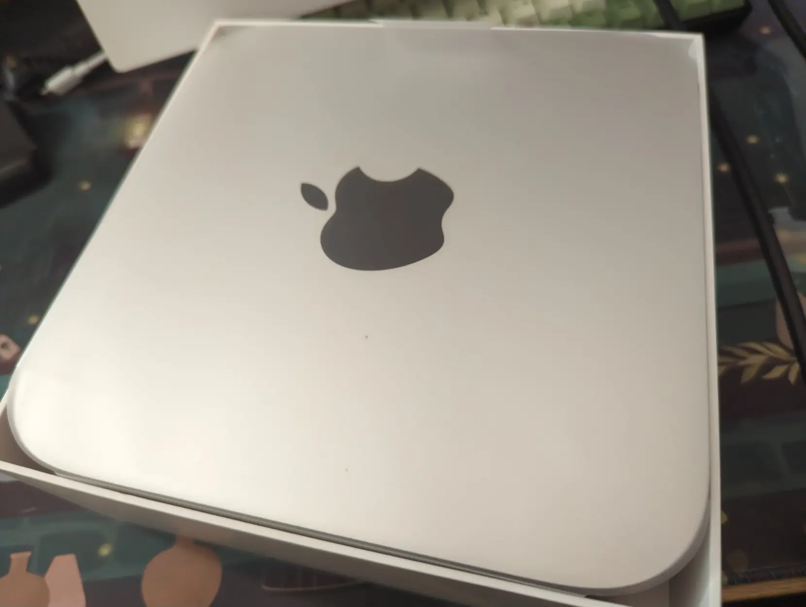 picture of a mac mini on my desk