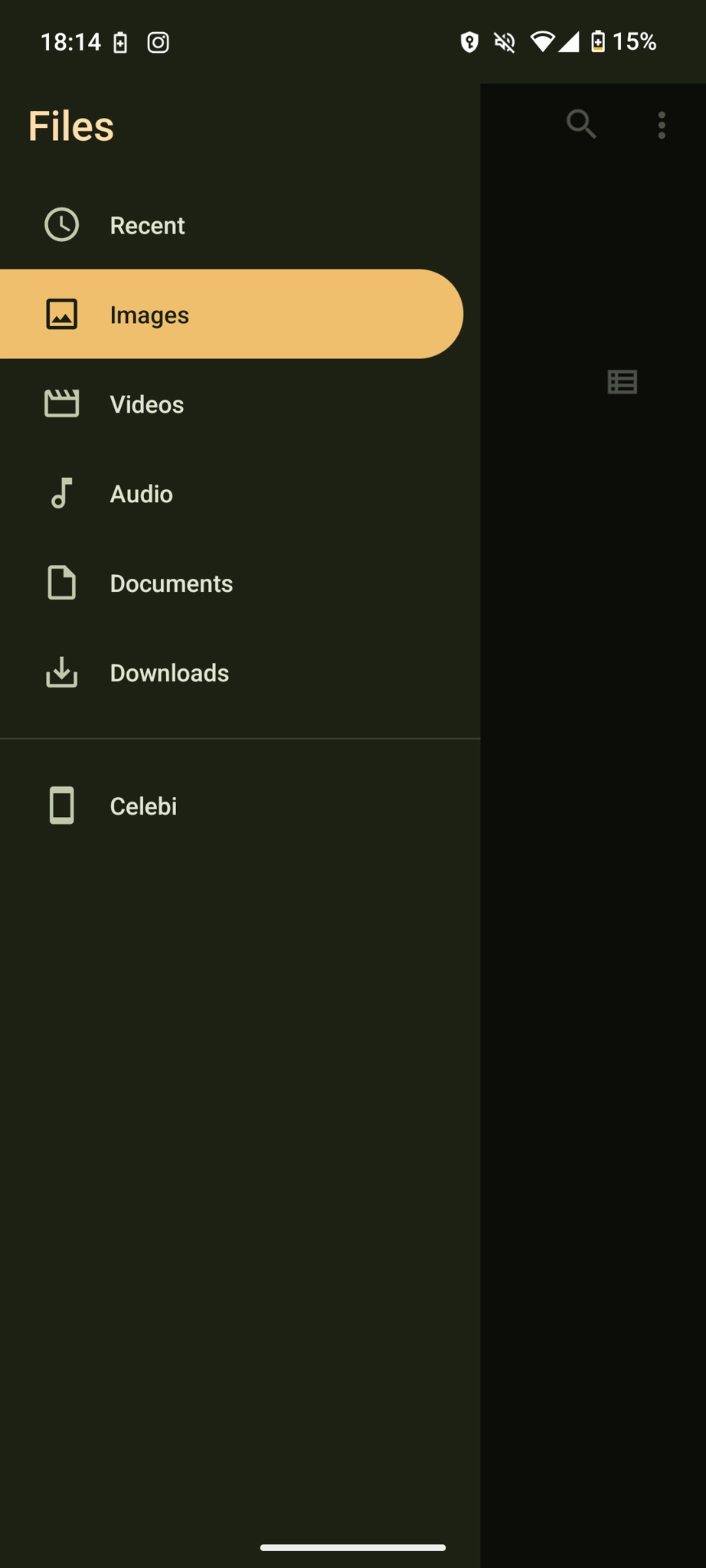 screenshot of the file picker in android 16 its all material you now instead md2